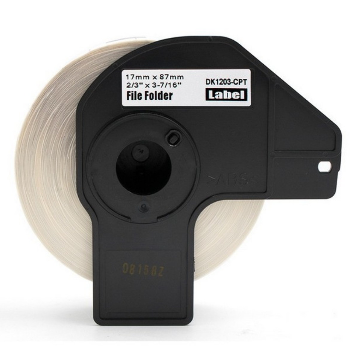 Picture of Compatible DK-1203 Die-cut File Folder Labels (0.66" x 3.4" / 17mm x 87.1mm) (300 pcs)