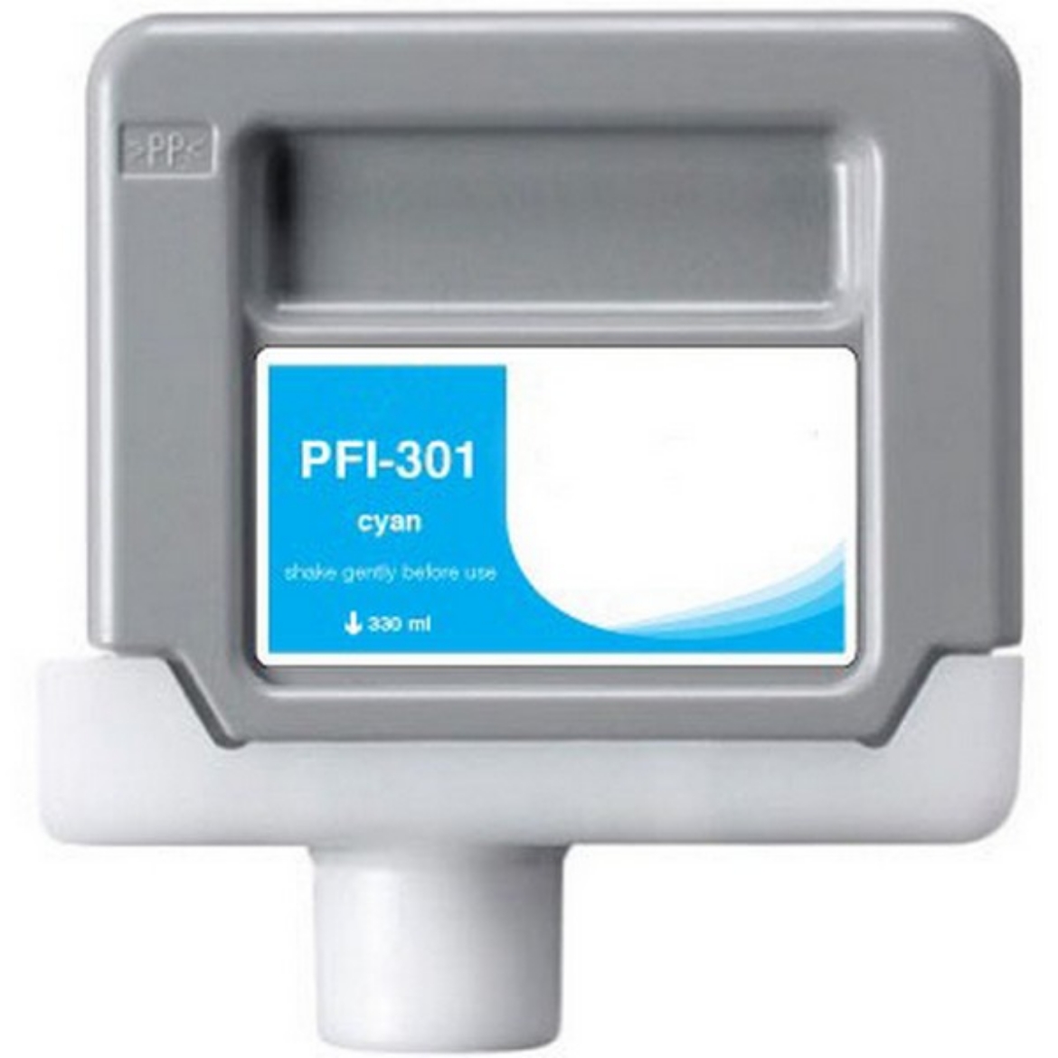 Picture of Compatible 1487B001AA (PFI-301C) Cyan Inkjet Cartridge (330 ml)