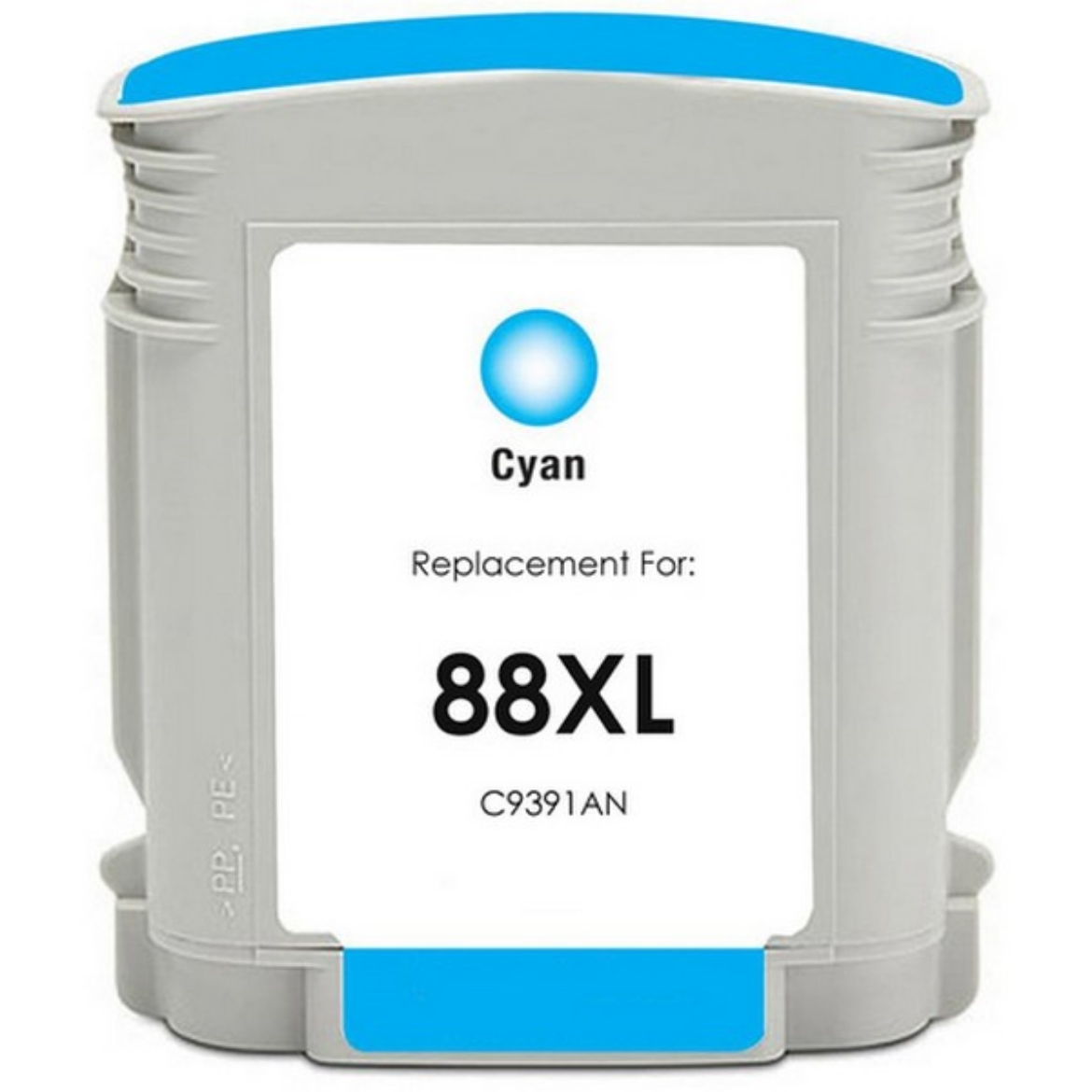 Picture of Compatible C9391AN (HP 88XL) High Yield Cyan Ink Cartridge (1700 Yield)