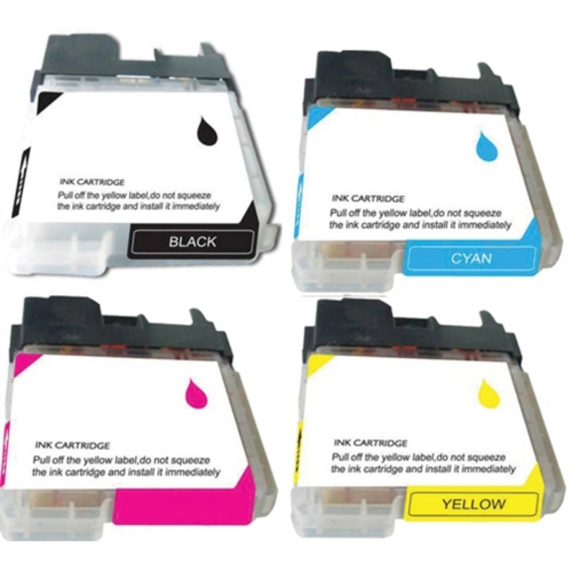 Picture of Value Bundle LC65BK, LC65C, LC65M, LC65Y Black, Cyan, Magenta, Yellow Ink Cartridges (10 pack)