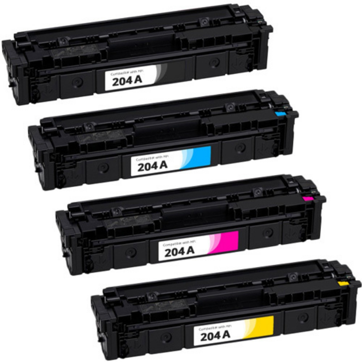 Picture of Value Bundle CF510A, CF511A, CF512A, CF513A (HP 204A) Black, Cyan, Magenta, Yellow Toner Cartridges (4 pack)