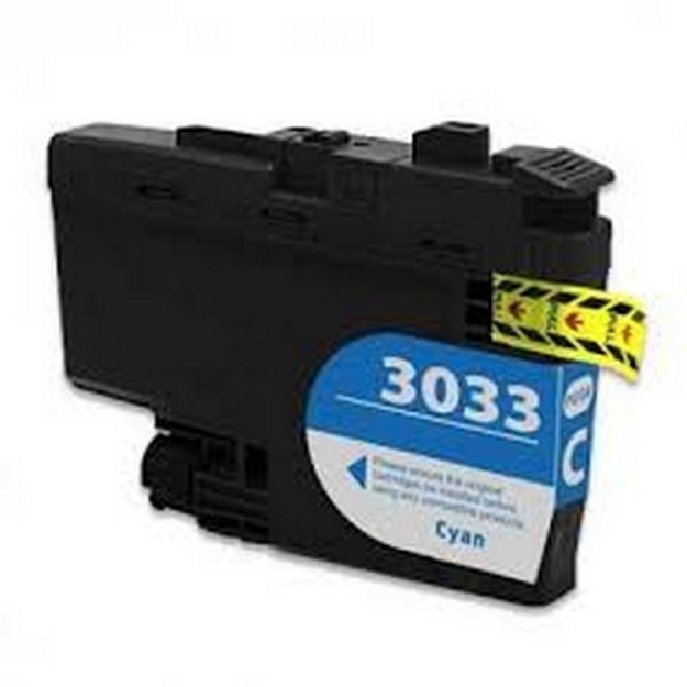 Picture of Compatible LC3033C Super High Yield Cyan Inkjet Cartridge (1500 Yield)