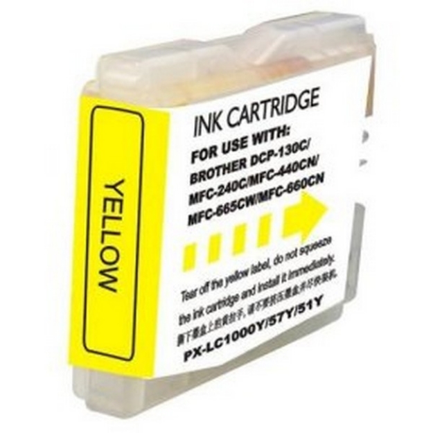 Picture of Compatible LC51Y Yellow Inkjet Cartridge (400 Yield)