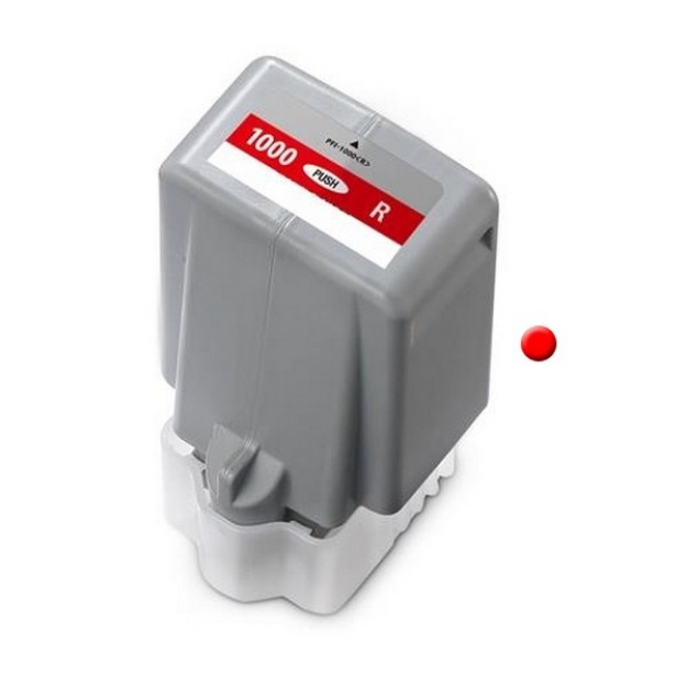 Picture of Compatible PFI-1000R (0554C002) Red Pigment Ink Cartridge (80 ml)