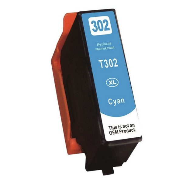 Picture of Compatible T302XL220-S (Epson 302XL) High Yield Cyan Ink Cartridge