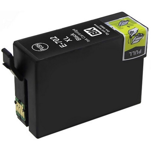 Picture of Compatible T702xl120 (Epson 702XL) Ultra High Yield Black Inkjet Cartridge (1100 Yield)