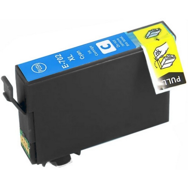 Picture of Compatible T702xl220 (Epson 702XL) Ultra High Yield Cyan Inkjet Cartridge (950 Yield)