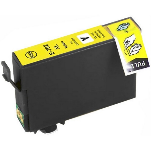 Picture of Compatible T702xl420 (Epson 702XL) Ultra High Yield Yellow Inkjet Cartridge (950 Yield)